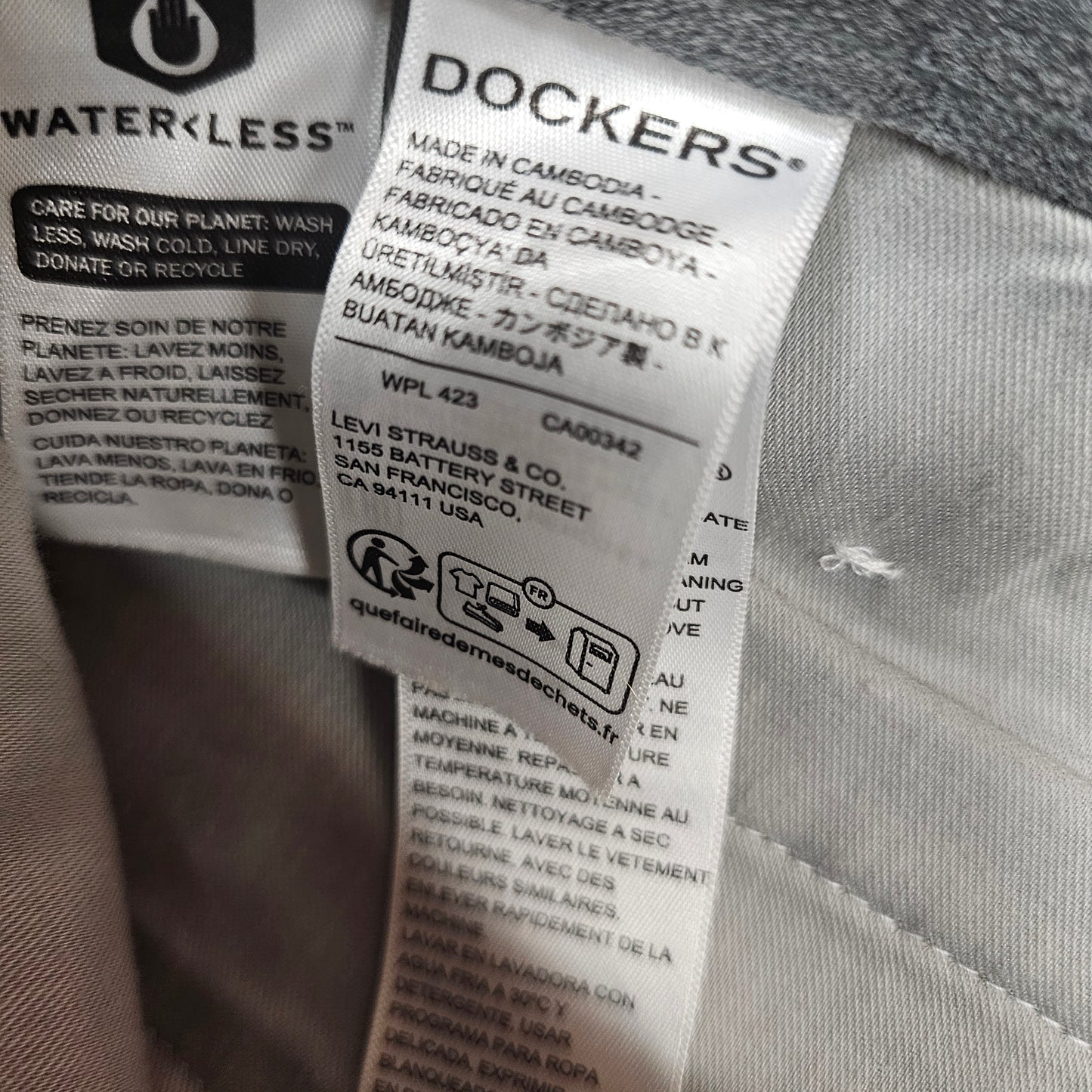 Dockers Workday Khaki Smart 360 Flex Pants Mens 40x32 Straight Leg Tan Stretch