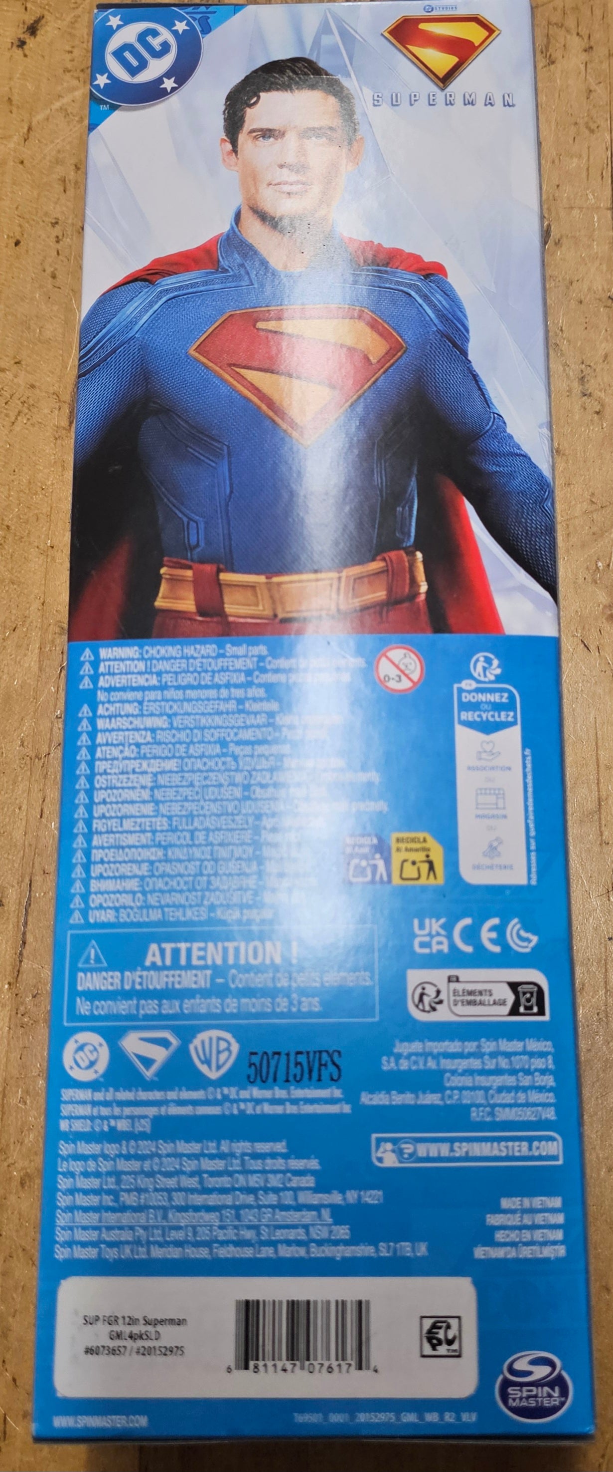 DC Studios Superman Action Figure 12-inch Spin Master 2024 New Movie Suit NIB