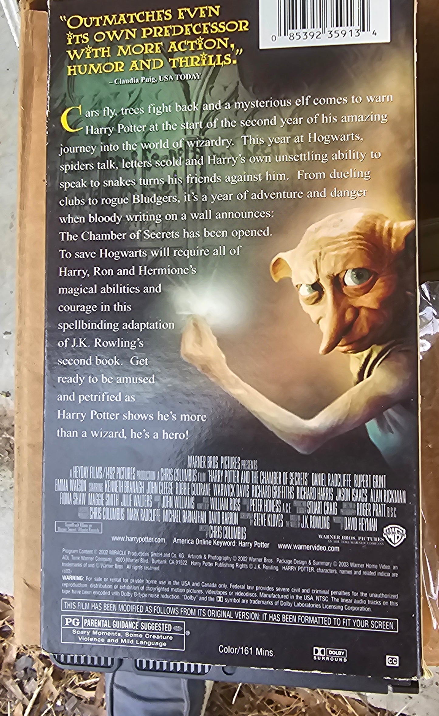 Harry Potter and the Chamber of Secrets (VHS, 2003) Clamshell Edition