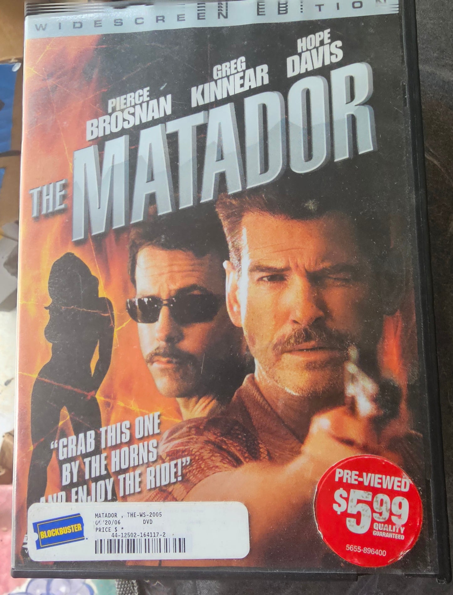 The Matador DVD 2005 Widescreen Pierce Brosnan Greg Kinnear Action Comedy Movie