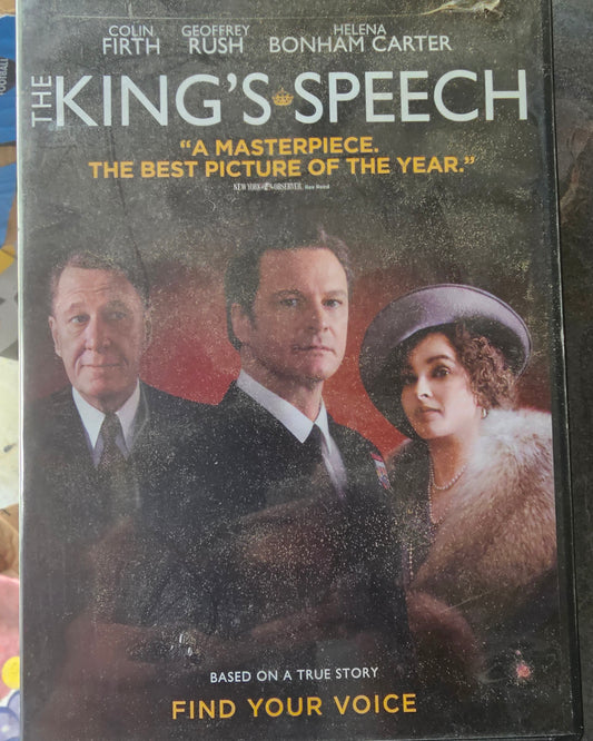 The King's Speech DVD Colin Firth Geoffrey Rush Best Picture Drama True Story