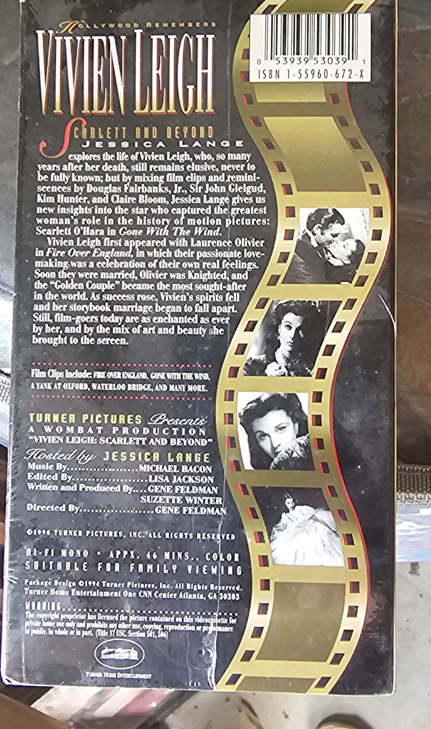 Title Vivien Leigh Scarlett and Beyond VHS 1994 Hollywood Remembers Jessica Lange