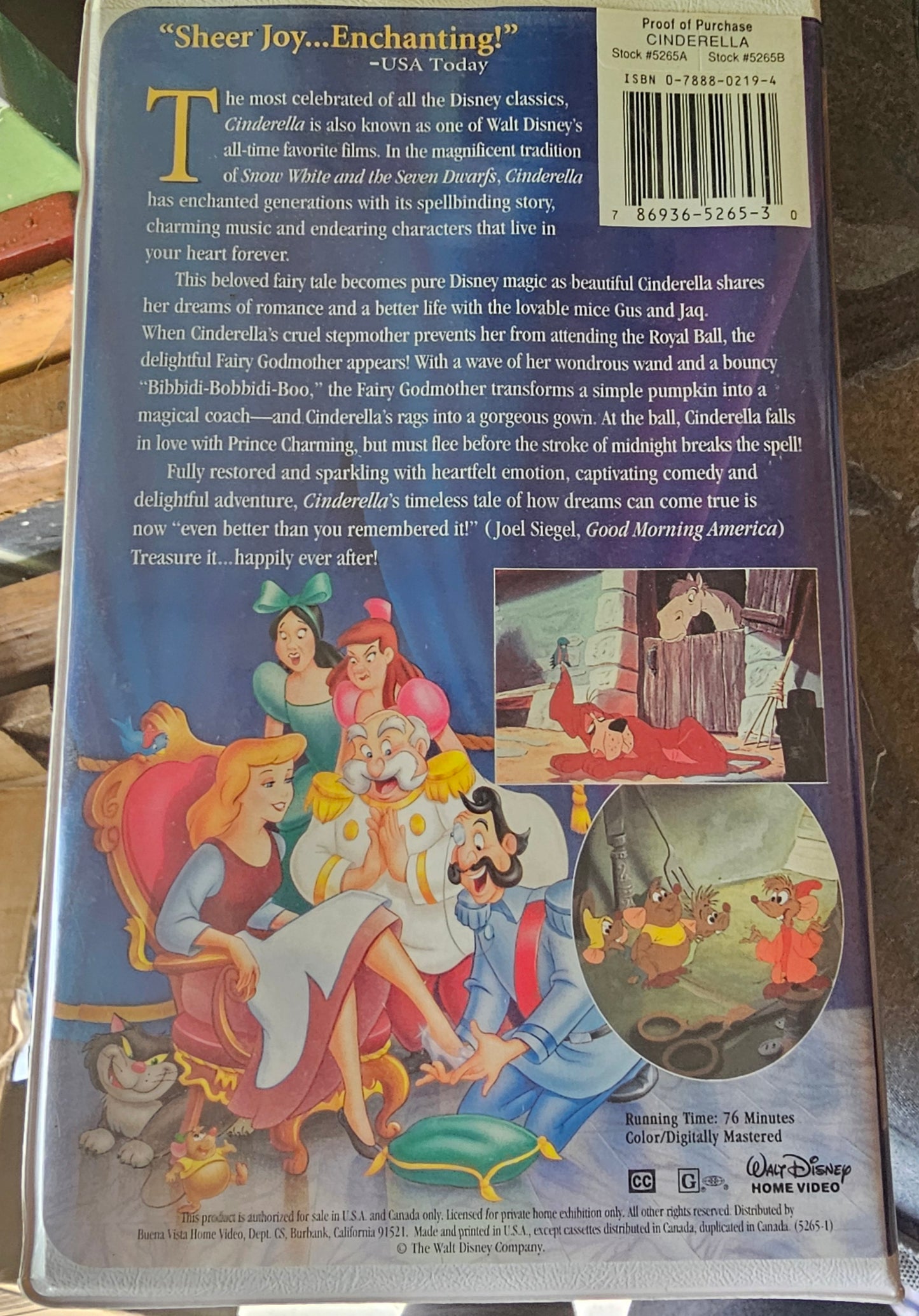Walt Disney Classic Film VHS Lot - 3-Movie Bundle