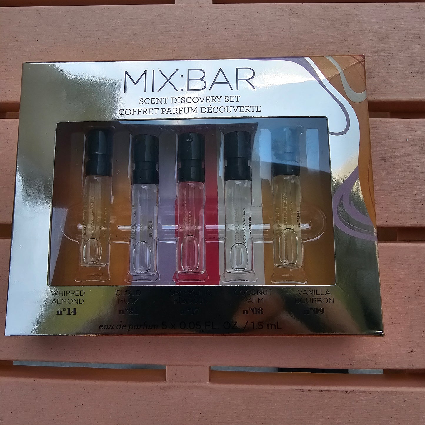 MIX BAR Scent Discovery Set Eau De Parfum 5-Piece Fragrance Travel Gift Set NIB