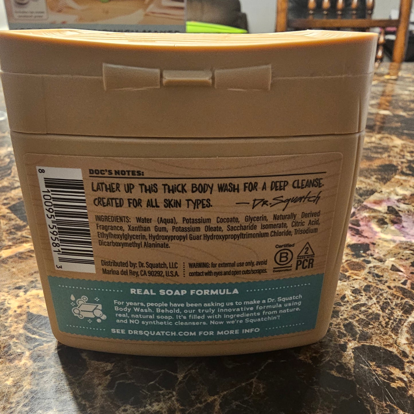Dr. Squatch Body Wash 2-Pack Bundle Fresh Falls & Coconut Castaway 8oz New