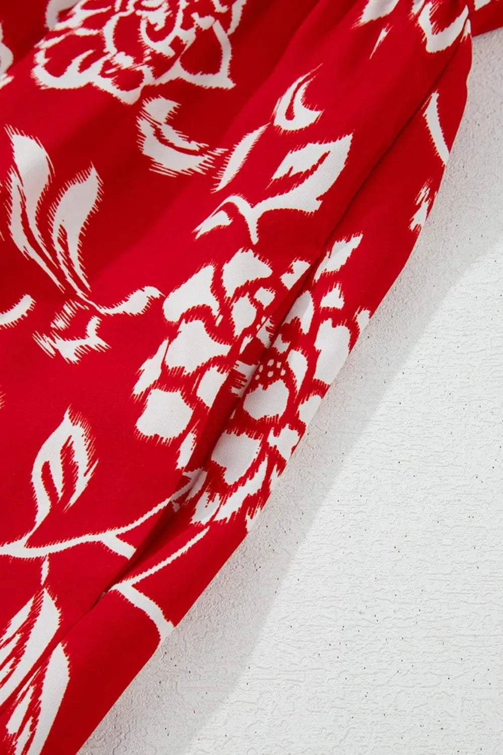 Floral Printed Spaghetti Strap Empire Waist Maxi Dress