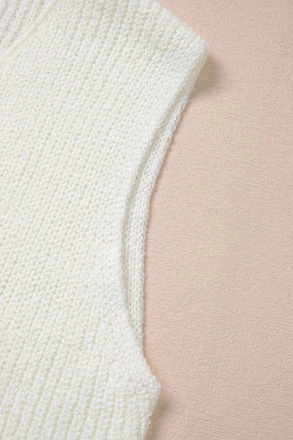 Double Tie V Neck Sweater Vest