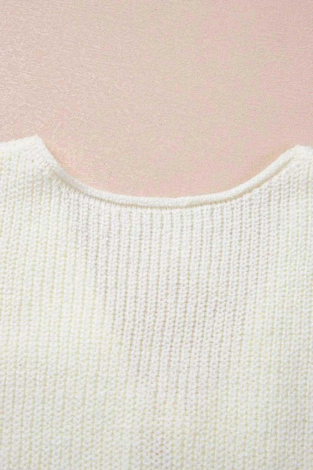 Double Tie V Neck Sweater Vest