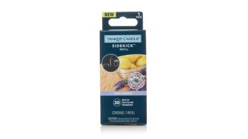 Yankee Candle Lemon Lavender Refill 0.78 oz for Sidekick with lemon and lavender scent lasting 30 days