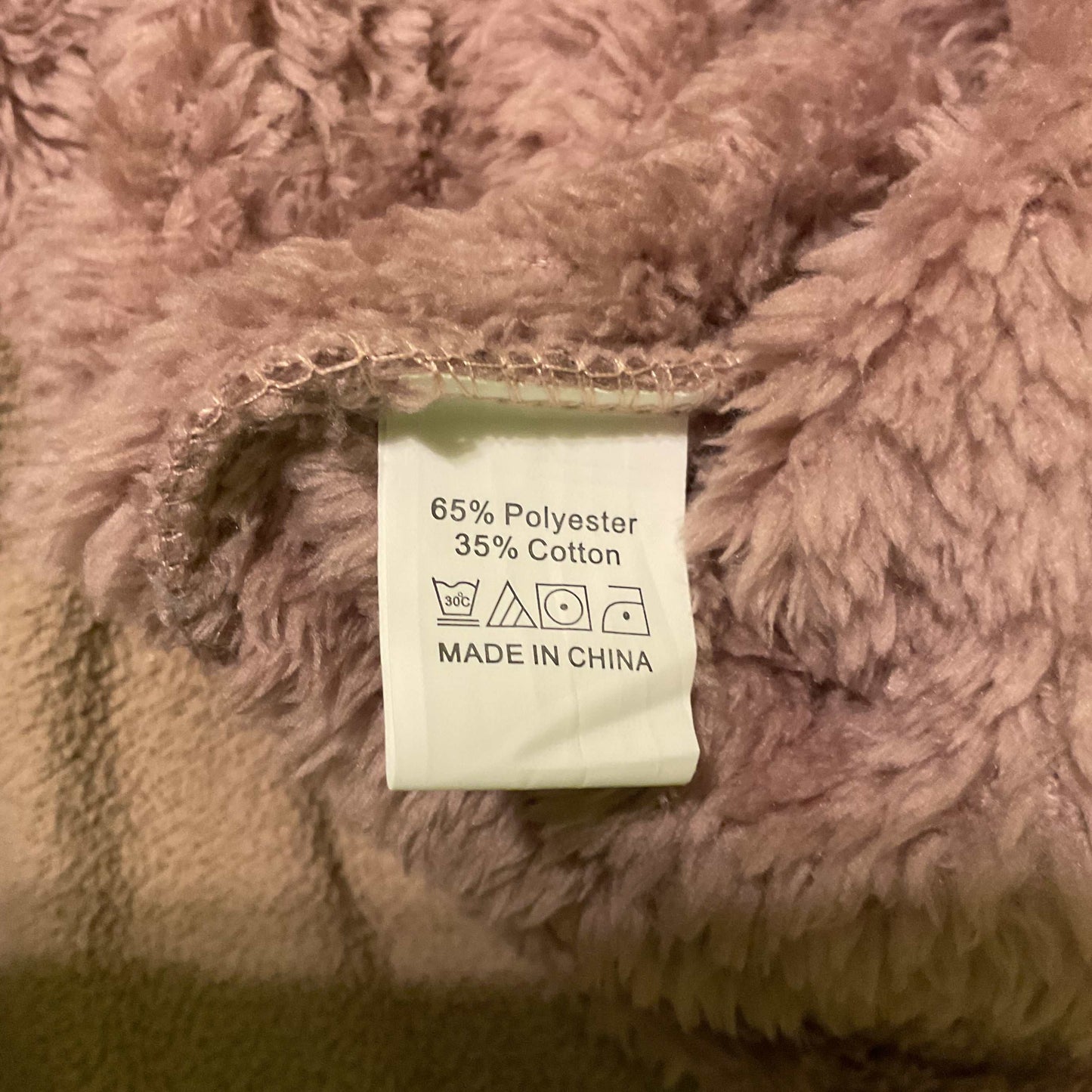 Women’s Cozy Color Block Sherpa Quarter-Zip Pullover – Blush Pink & Mauve Fleece Sweater