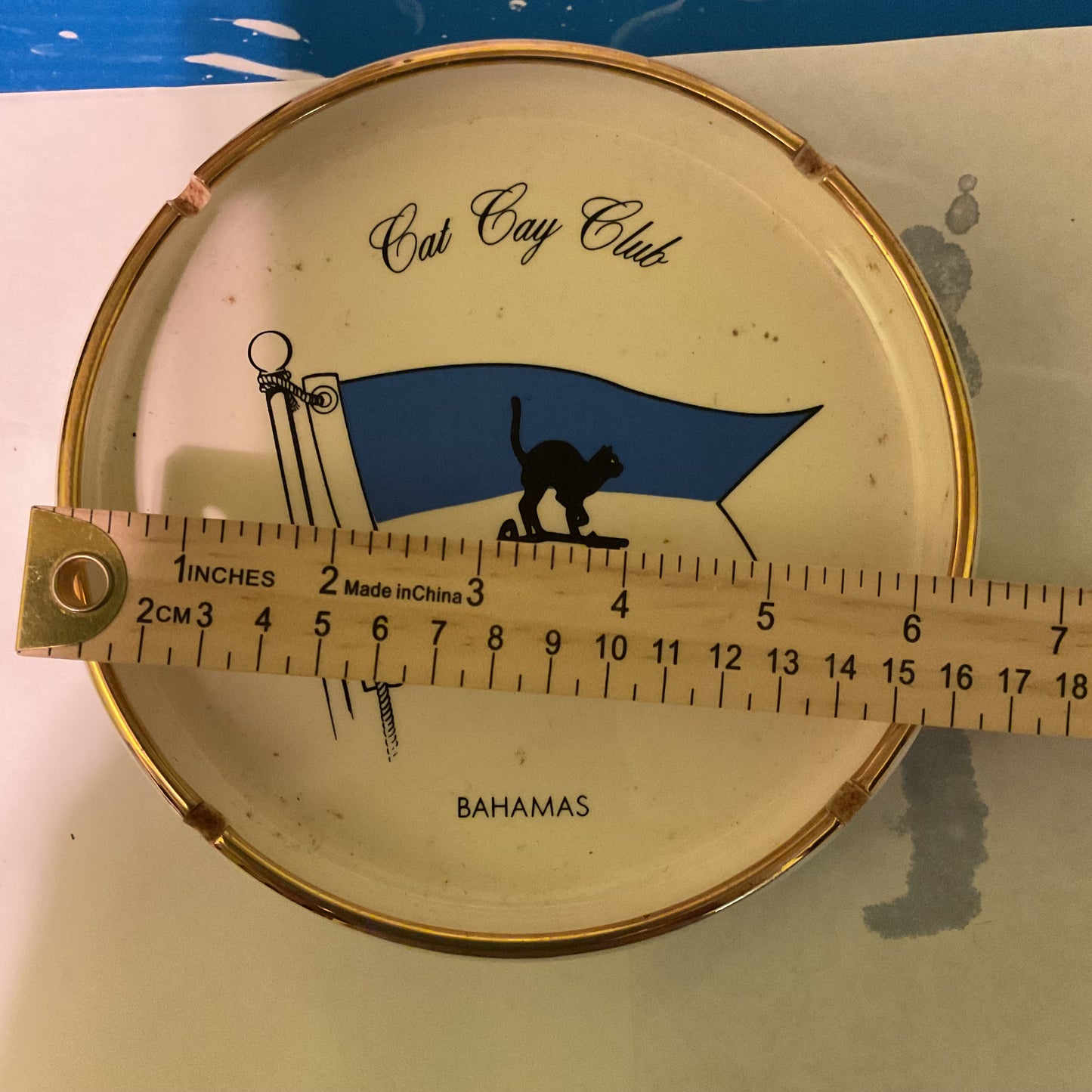Cat Cay Club Ashtray – Bahamas Souvenir