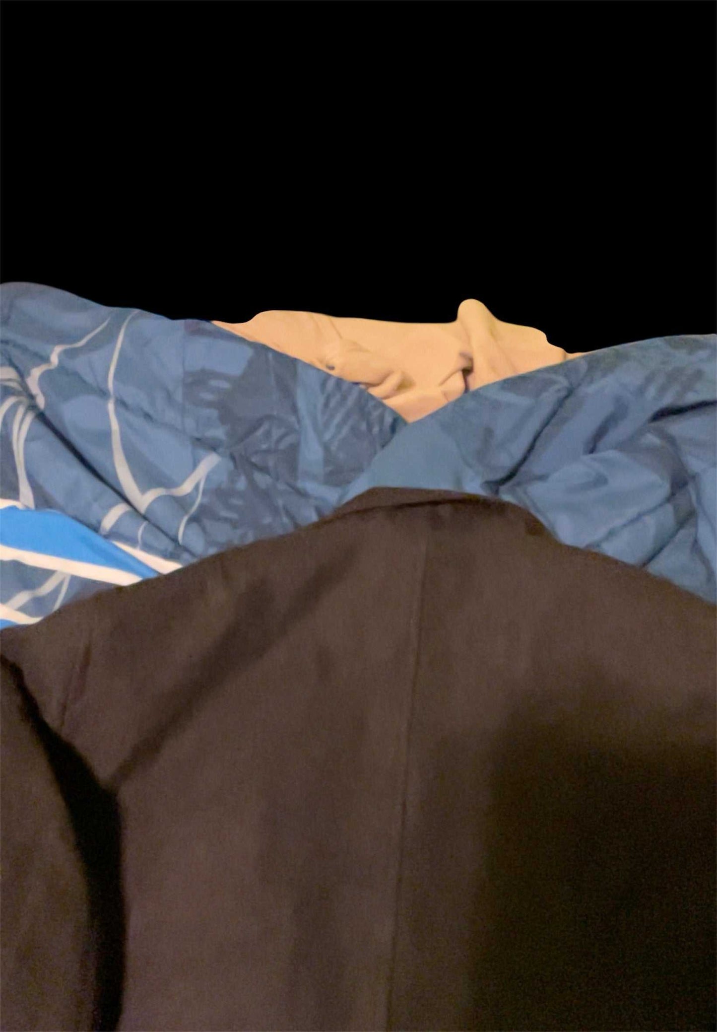 Calvin Klein Black Wool Blend Mens Double Zip Coat Size XL