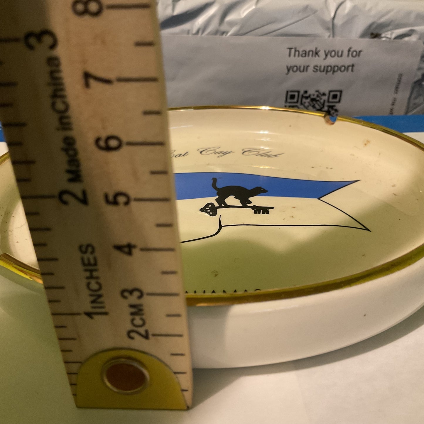 Cat Cay Club Ashtray – Bahamas Souvenir