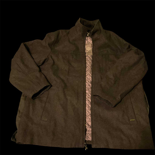 Calvin Klein black wool blend men's double zip coat size XL new with tag