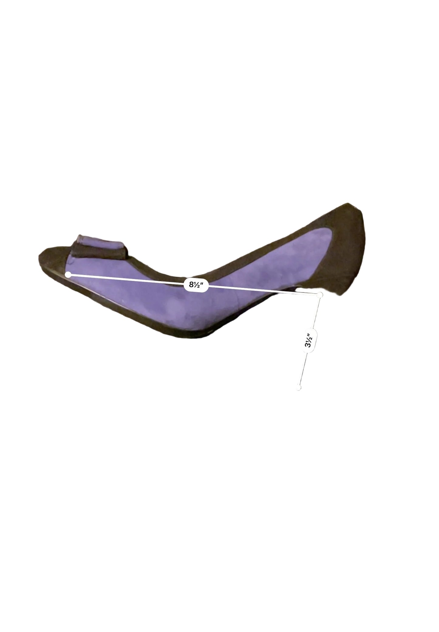 ISAAC MIZRAHI Leah Bow Front Suede Classic Pumps ColorblockSize 9.5