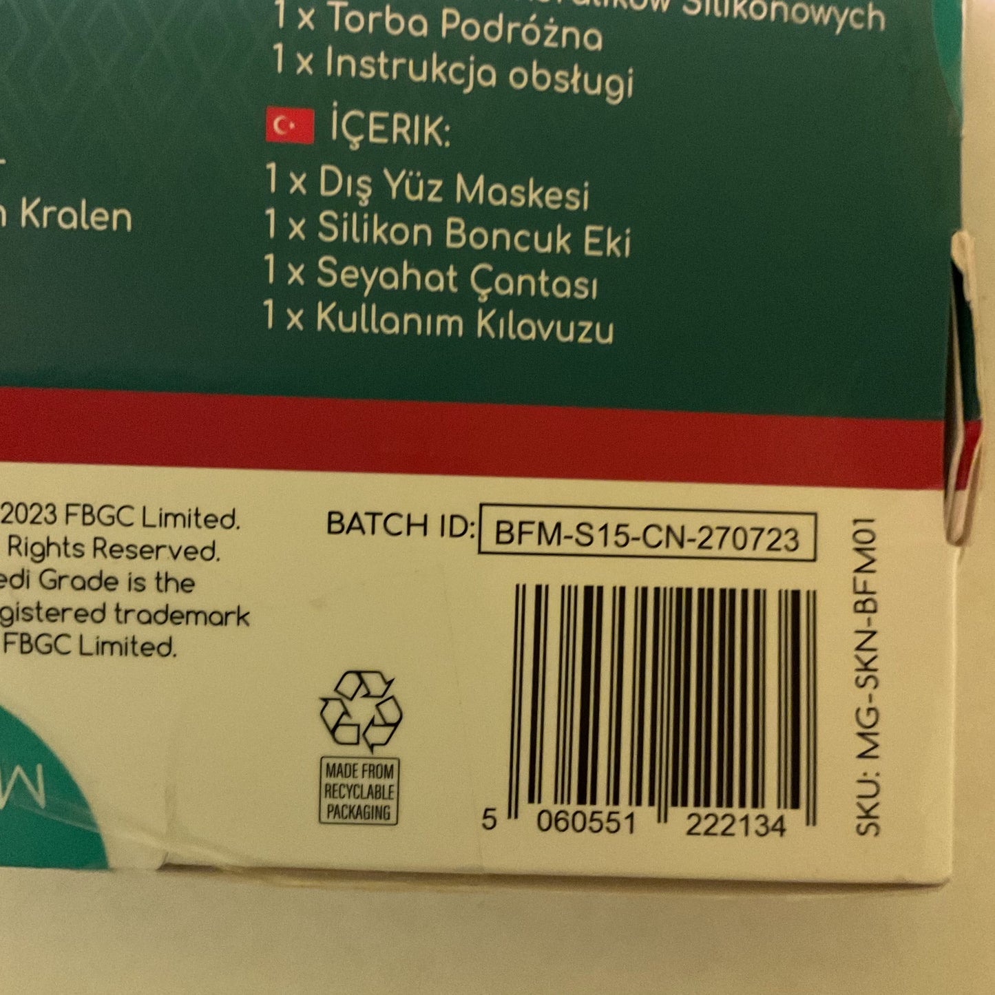 Medi Grade Heatable Bead Face Mask – Warming Relaxation for Eyes & Face