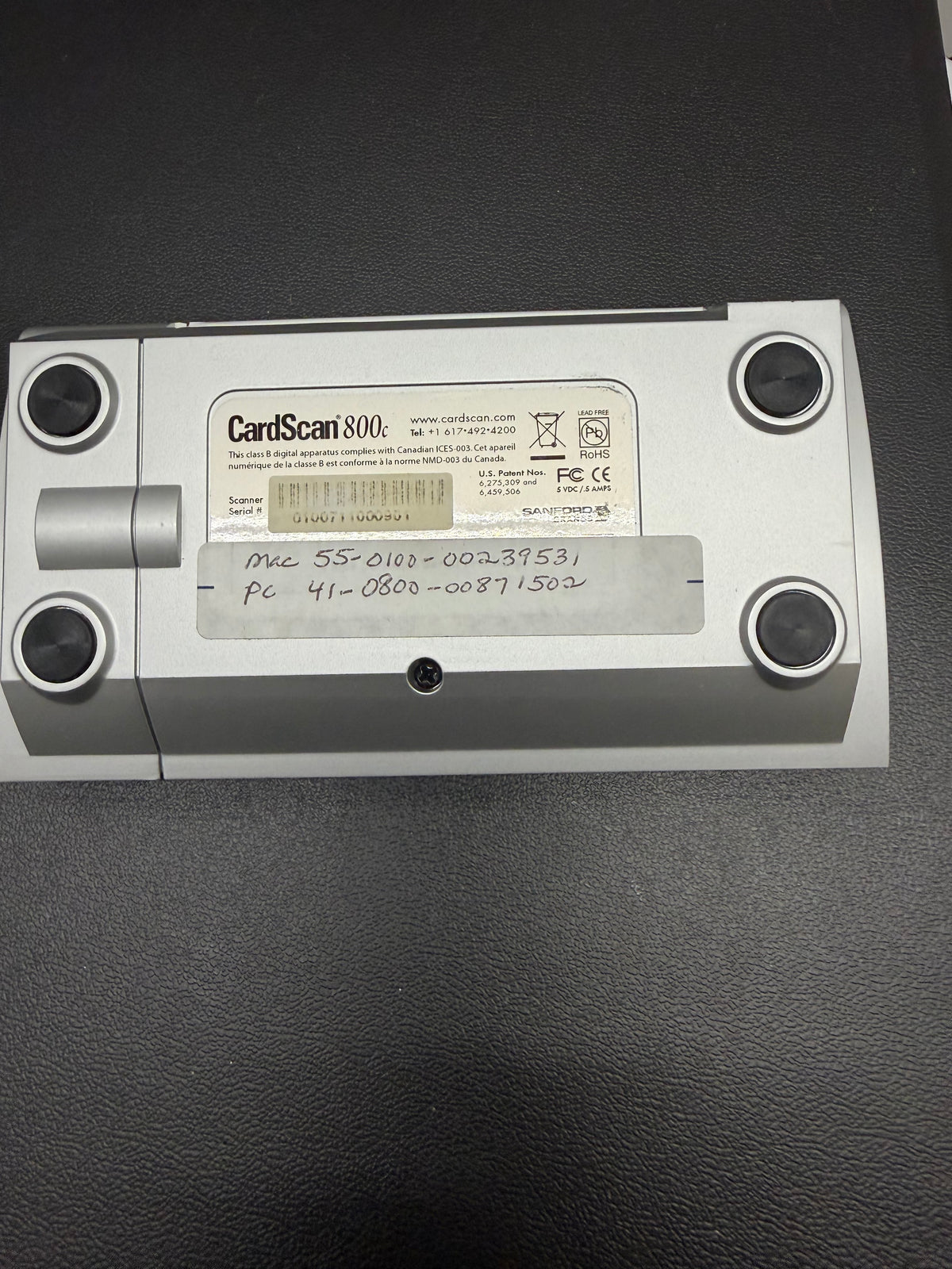 CardScan 800c Color Business Card Scanner