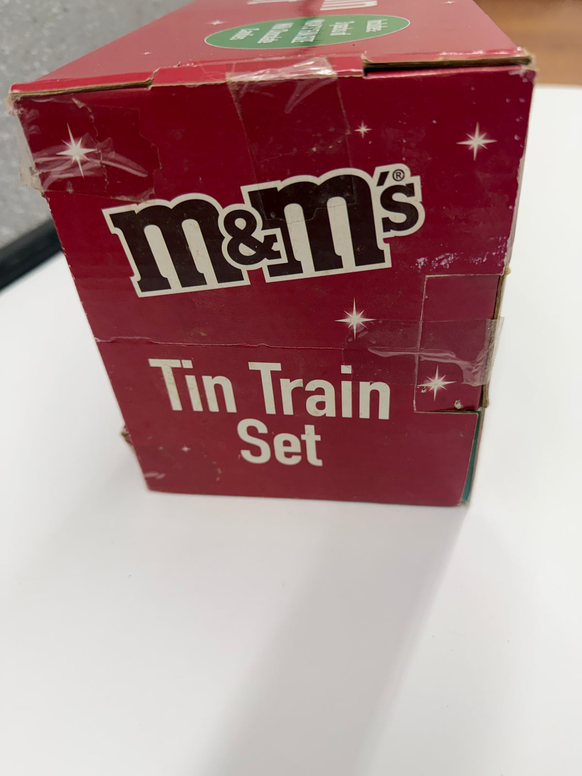 M&M's Tin Train Set Holiday Candy Collector Item - NIB (Includes 3 Fun Size Packs)