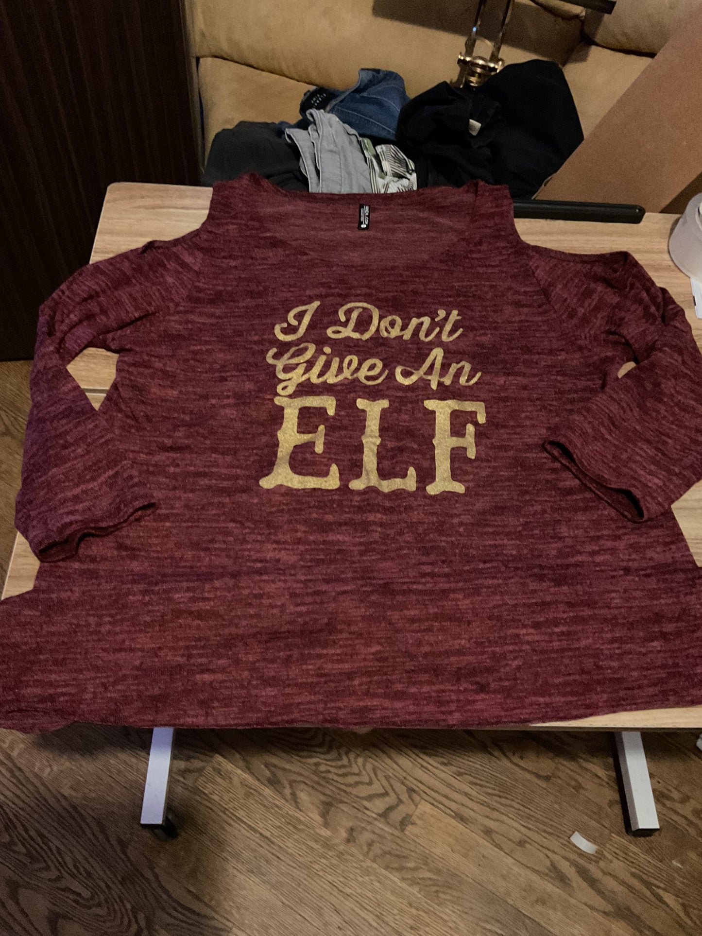 shirt I dont give a elf