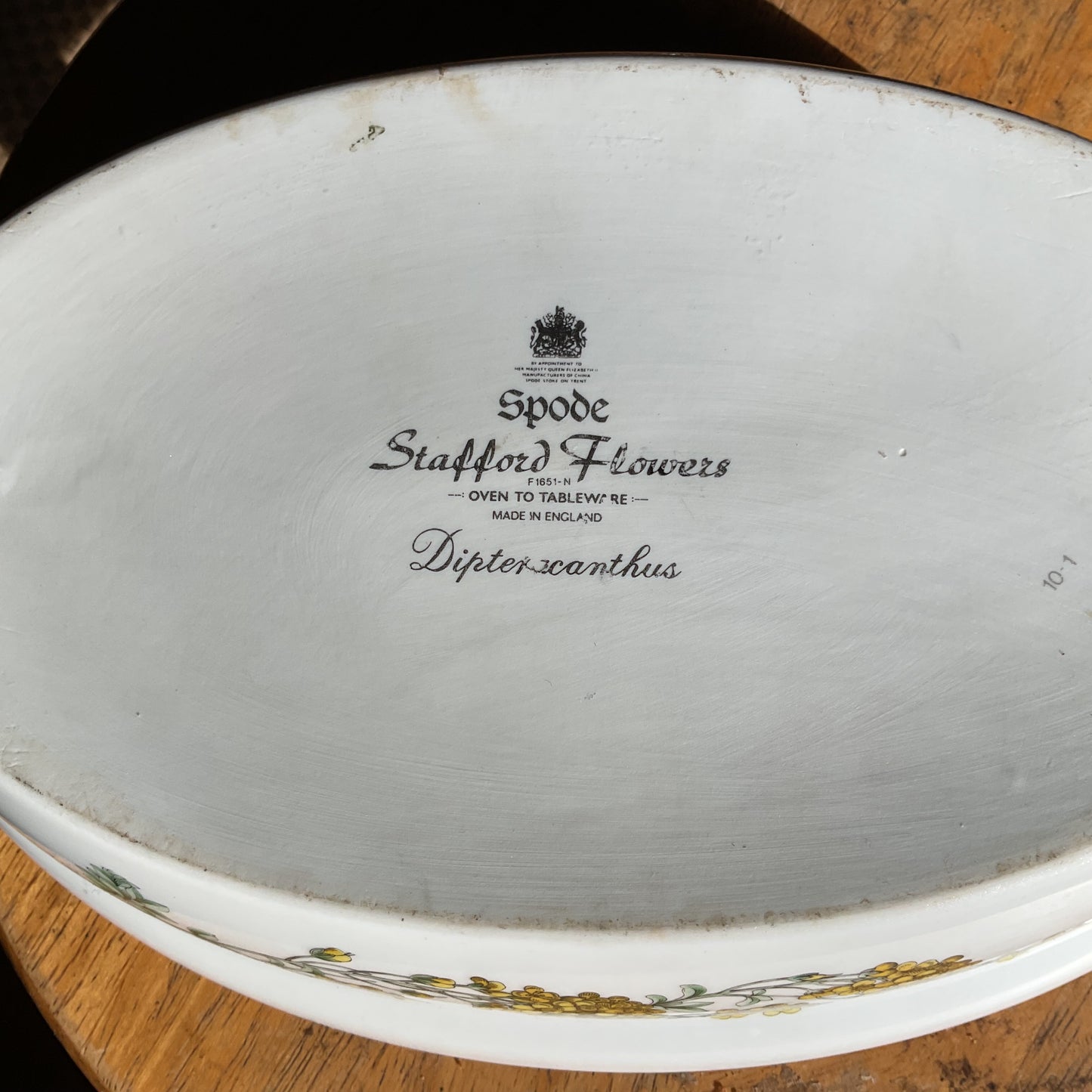 SPODE STAFFORD FLOWERS OVEN TO TABLE OVAL ENTREE DISH WITH LID