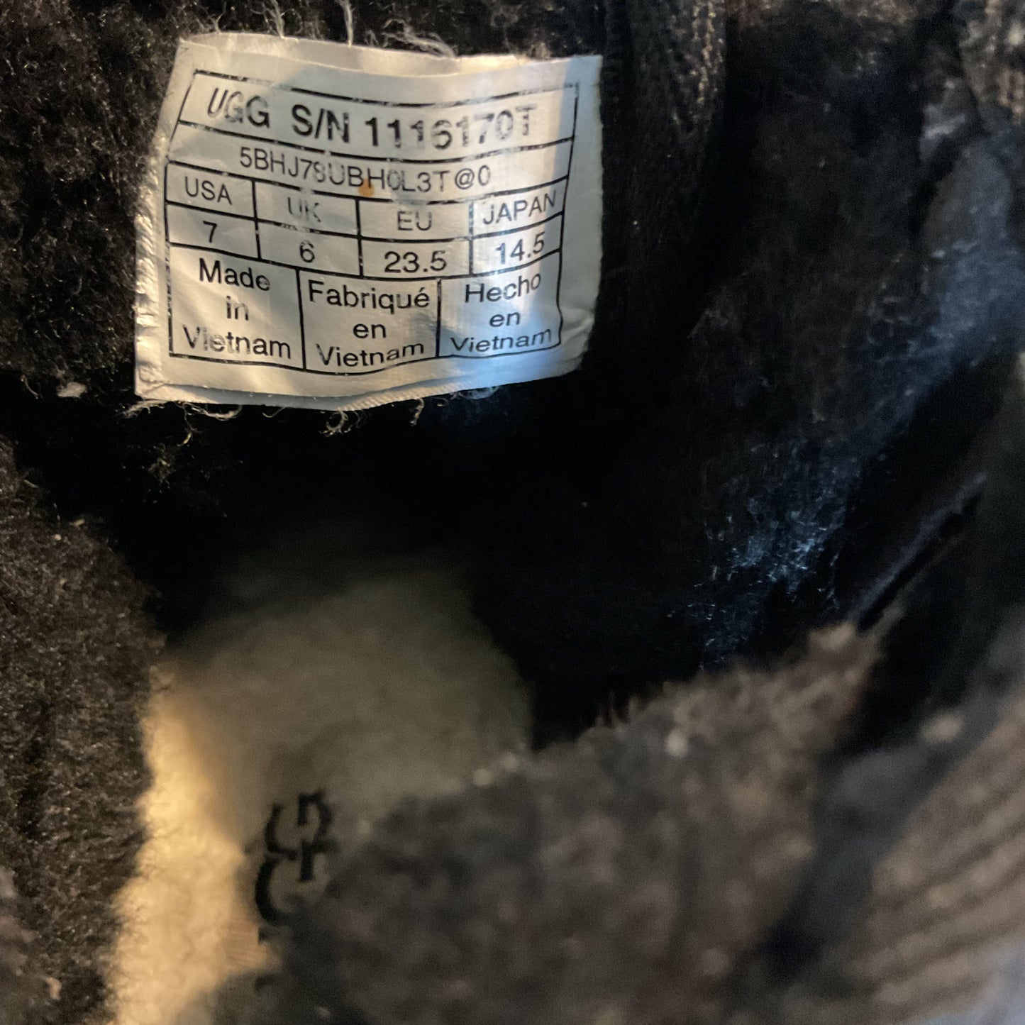 UGG Kids Neumel Boot - Multicolor Logo Print - Size 7