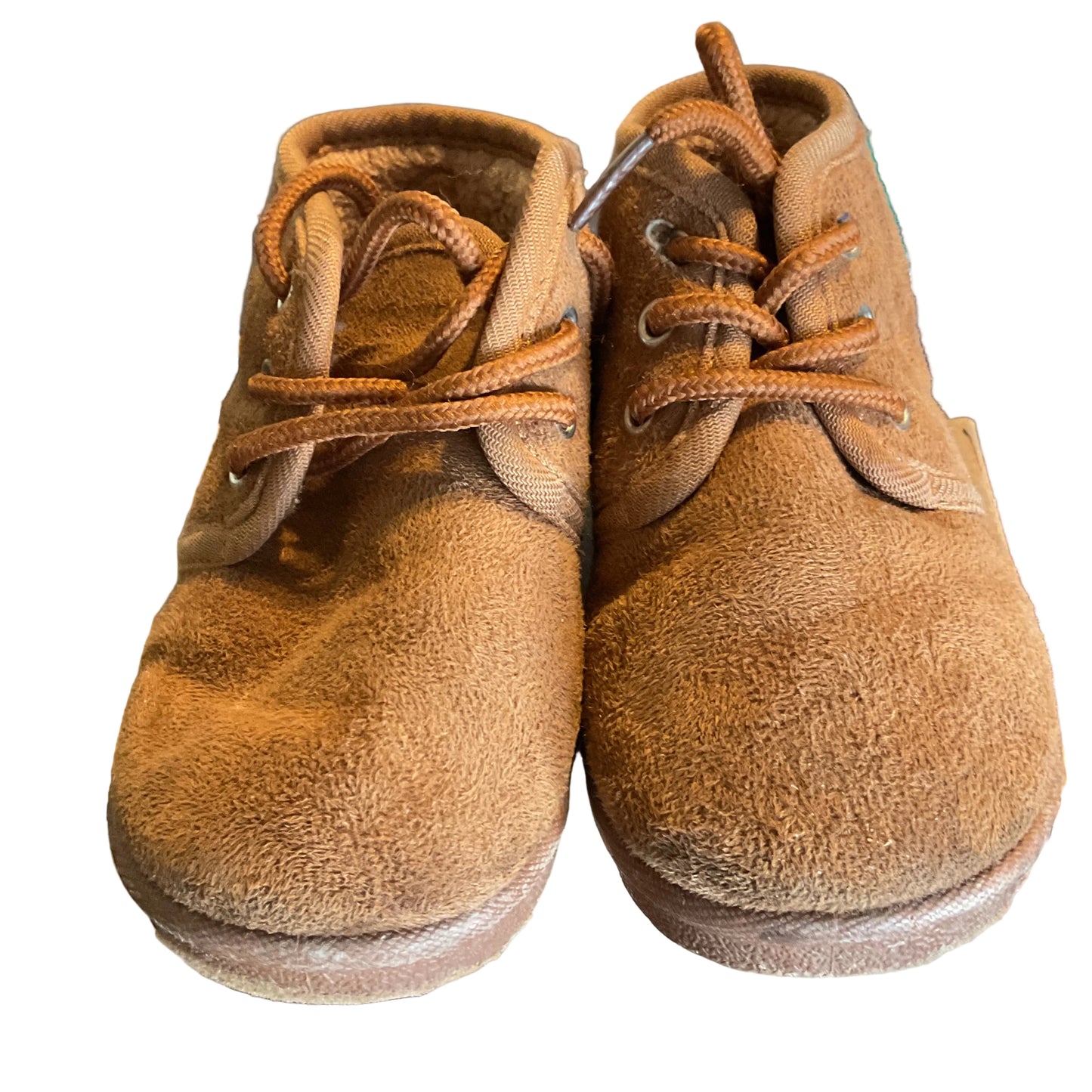 Trail River Toddler Faux Suede Fur-Lined Boots – Size 6 Brown