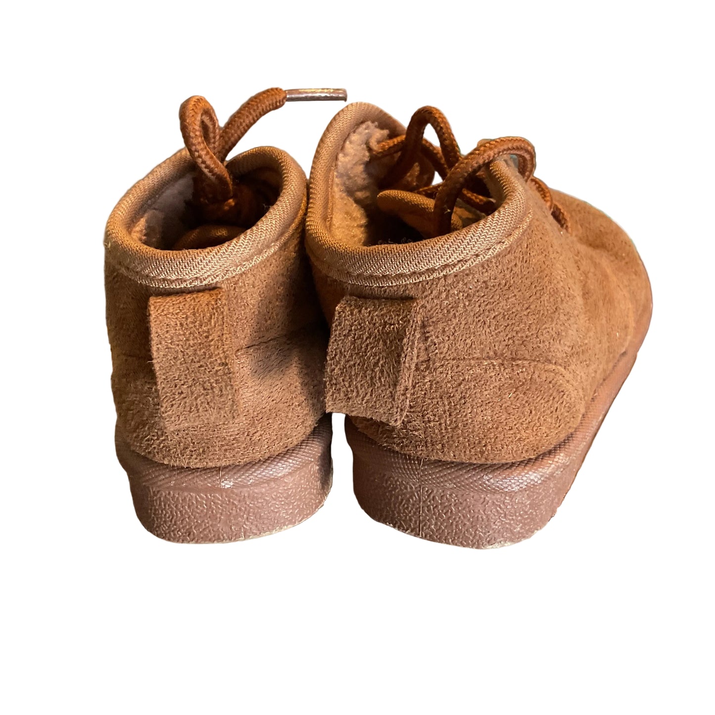 Trail River Toddler Faux Suede Fur-Lined Boots – Size 6 Brown