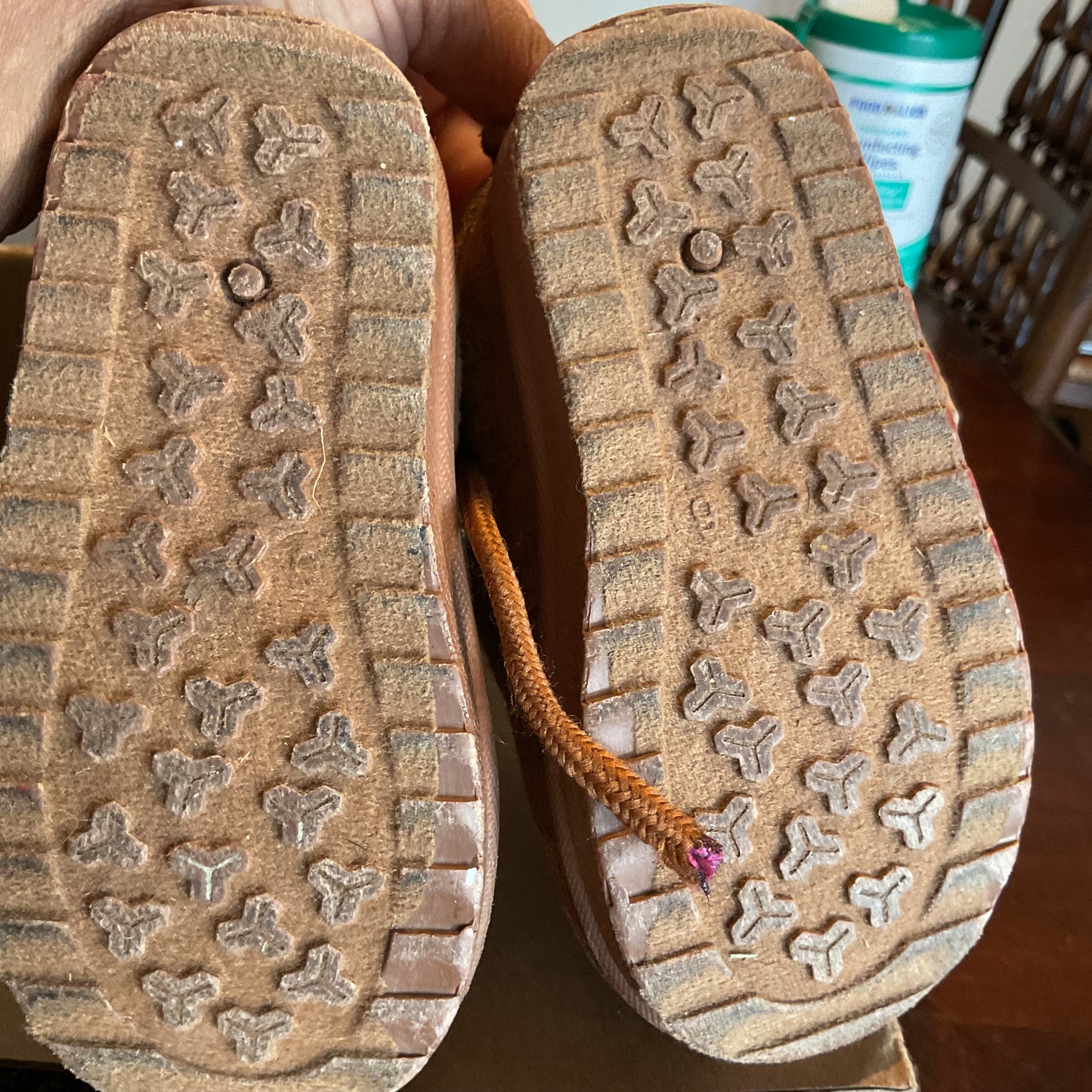 Trail River Toddler Faux Suede Fur-Lined Boots – Size 6 Brown