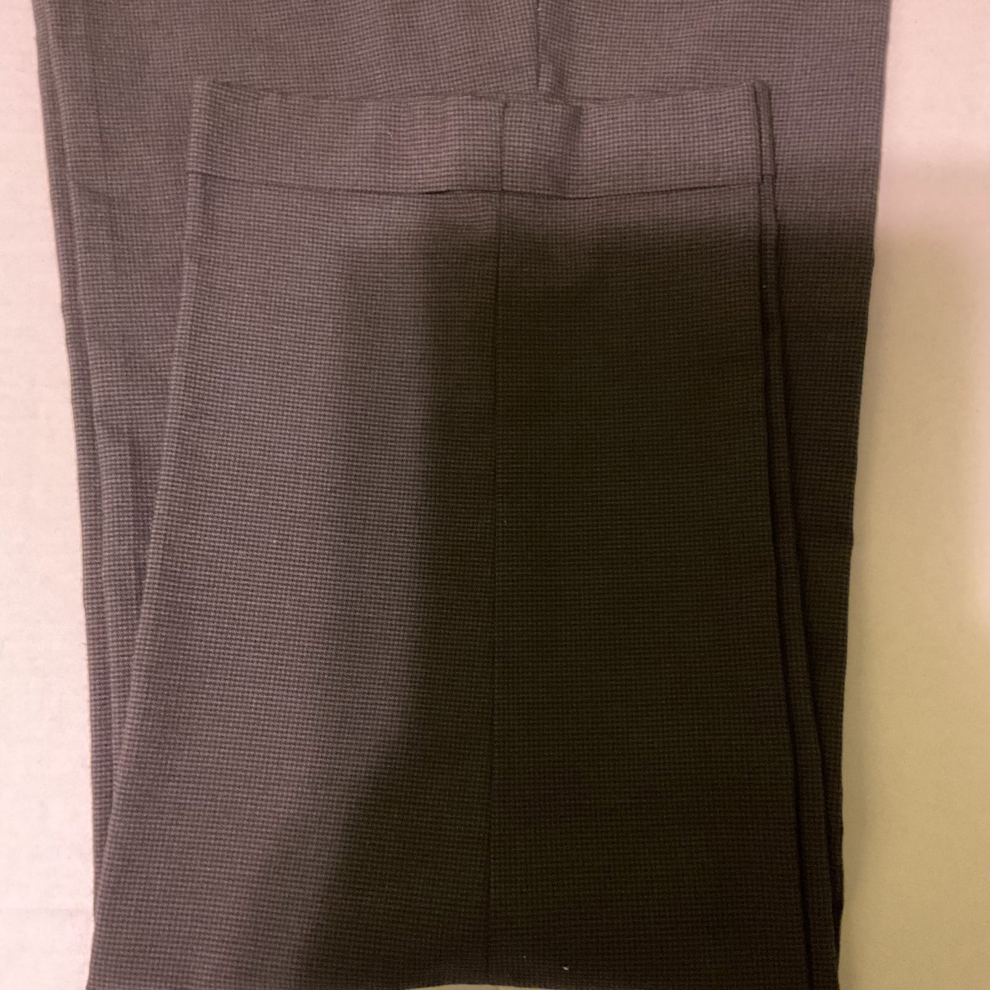 AXIST Essentials Men’s Dress Pants 33x32 Gray Micro Check Flat‎ Front Wool Blend