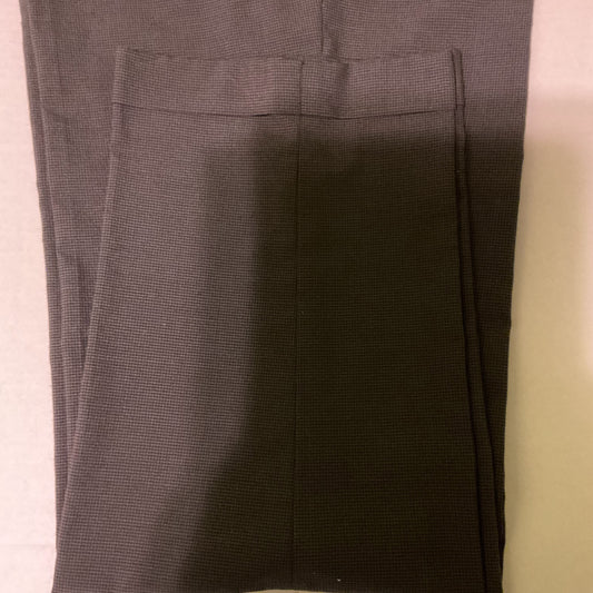 AXIST Essentials Men’s Dress Pants 33x32 Gray Micro Check Flat‎ Front Wool Blend