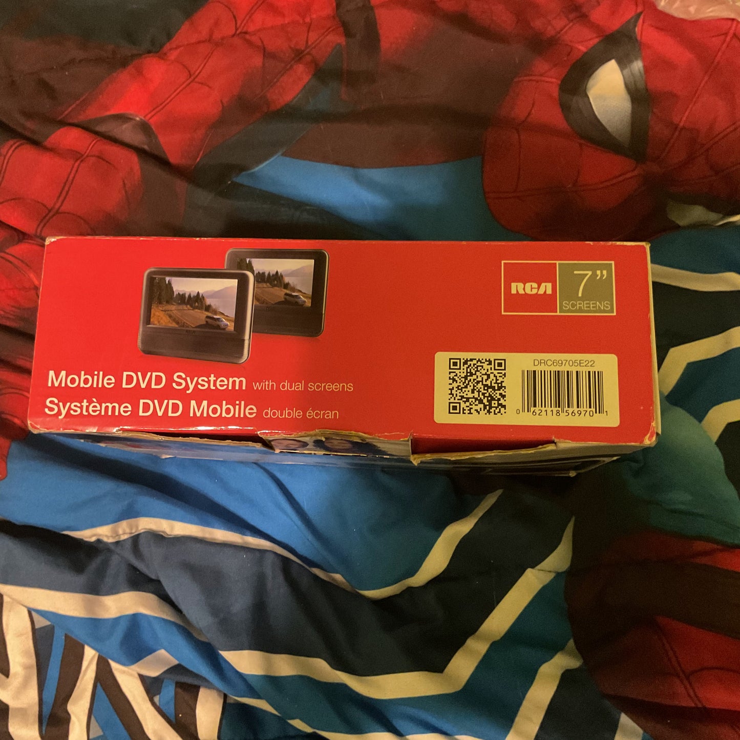 RCA 7" Mobile Dual Screen DVD System - Car Headrest Entertainment Set NO REMOTE