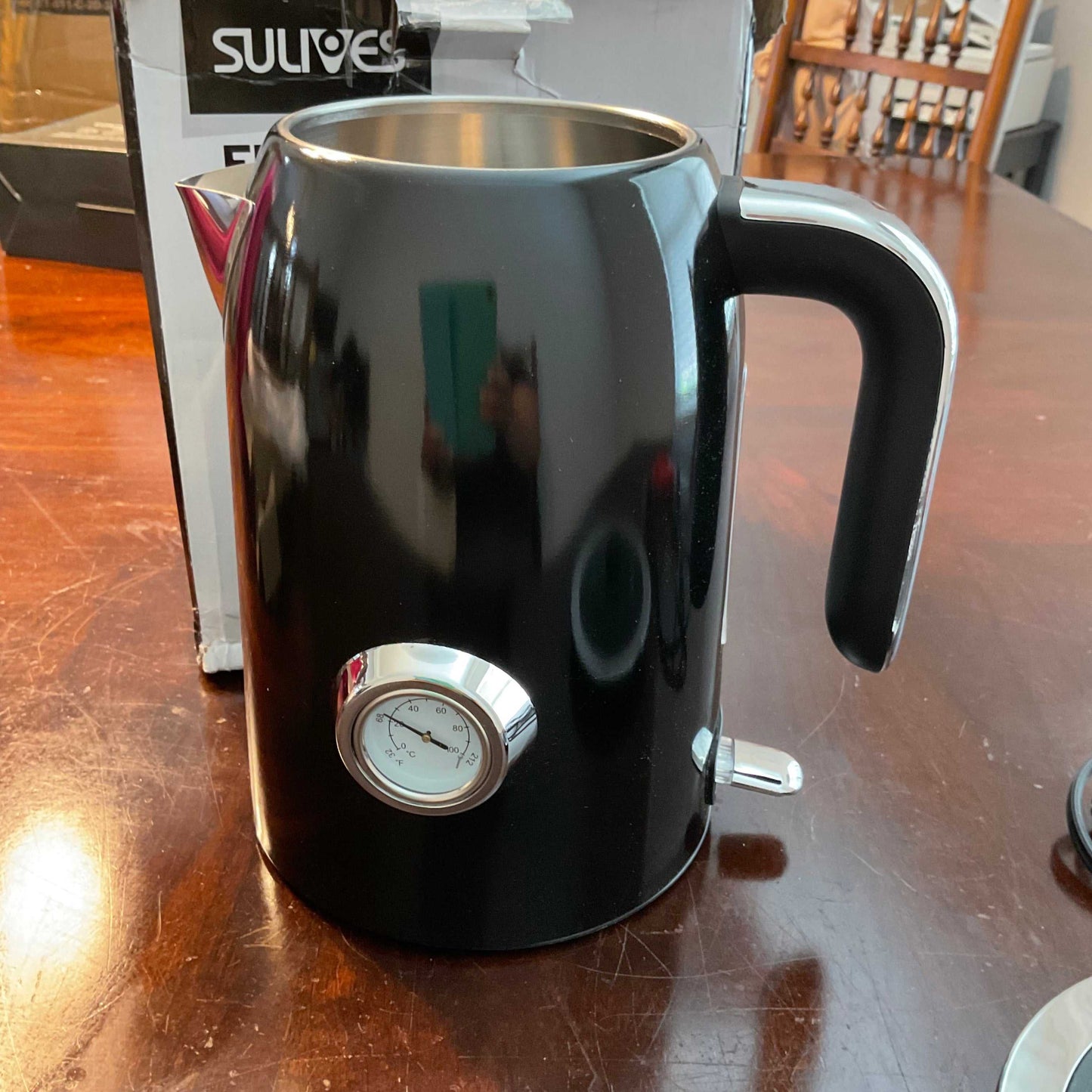 Sulives Electric Kettle 1.7L with Temperature Gauge. Missing lid