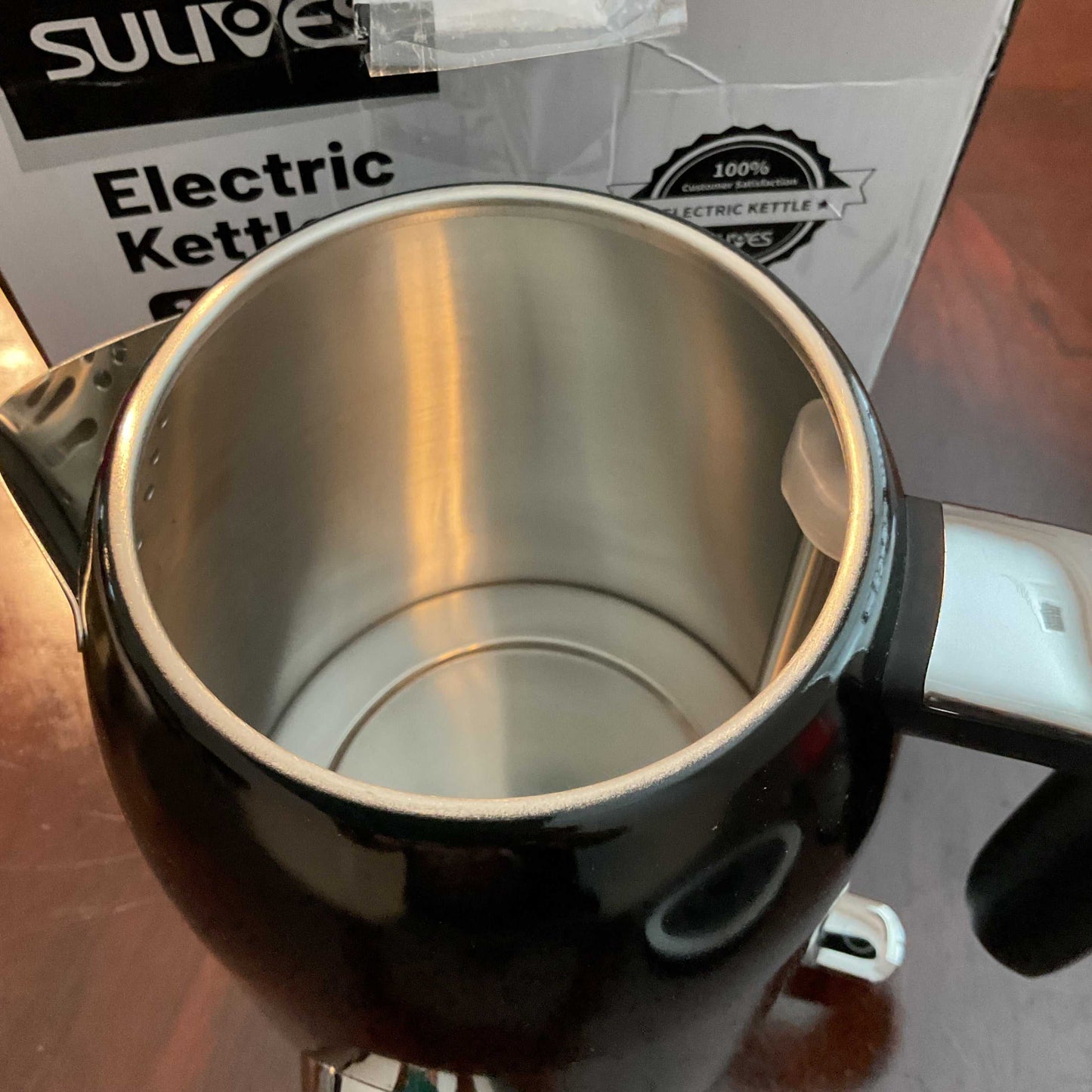 Sulives Electric Kettle 1.7L with Temperature Gauge. Missing lid