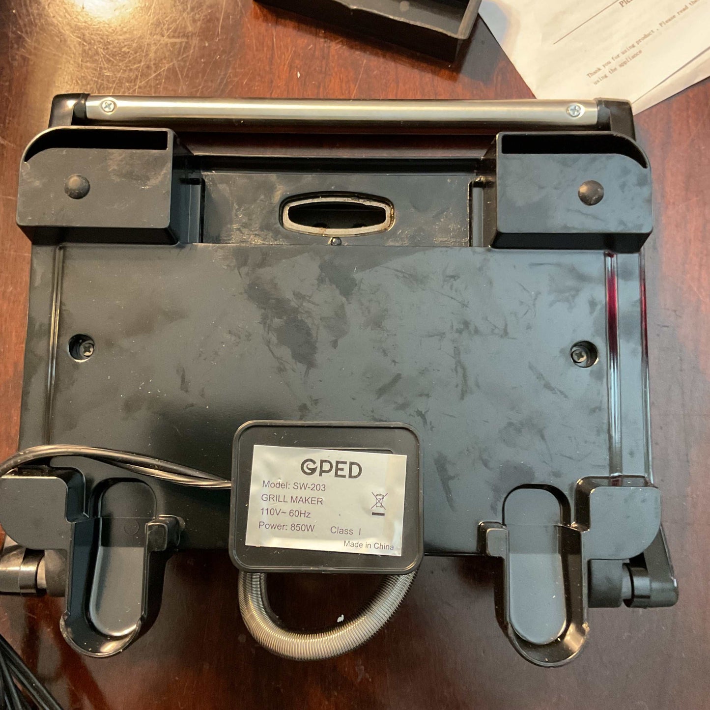 GPED Electric Grill & Sandwich Maker 850W