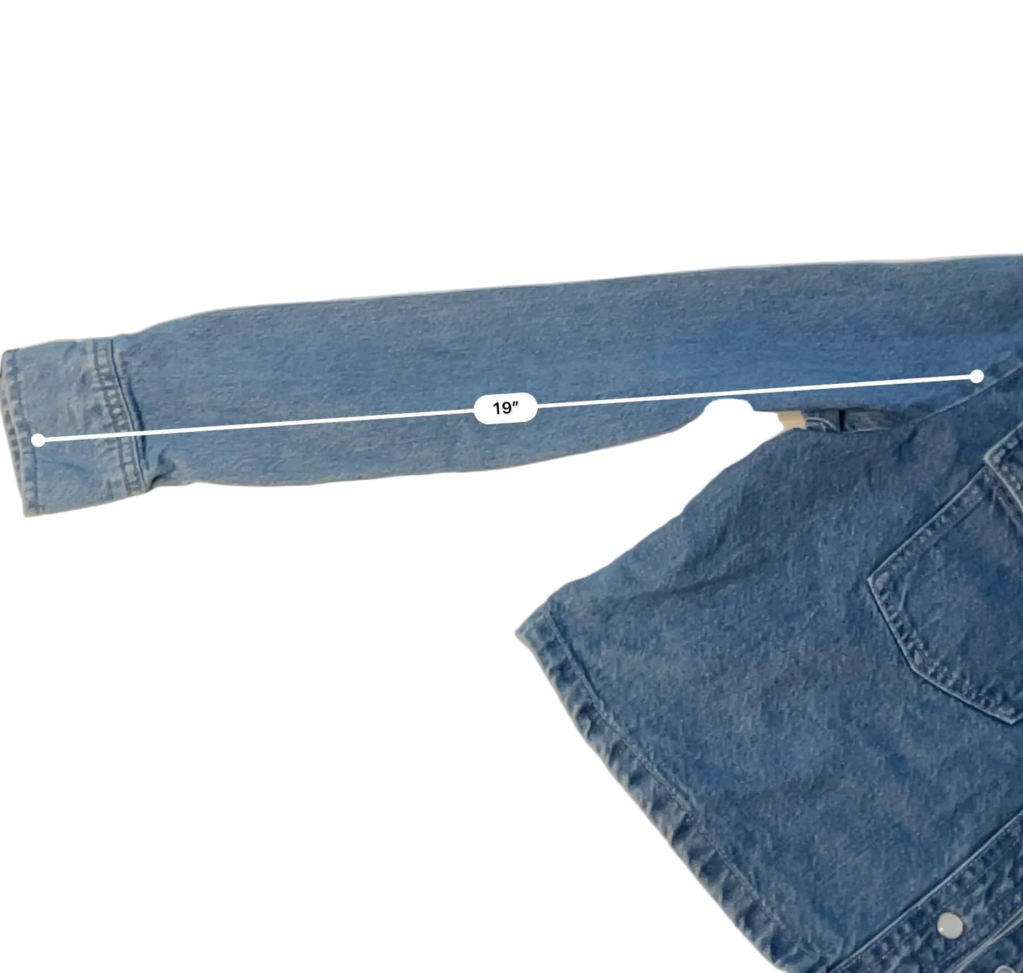 Tommy Jeans Girls’ Medium Denim Jacket Youth 10–12 Snap Button Logo Vintage Style