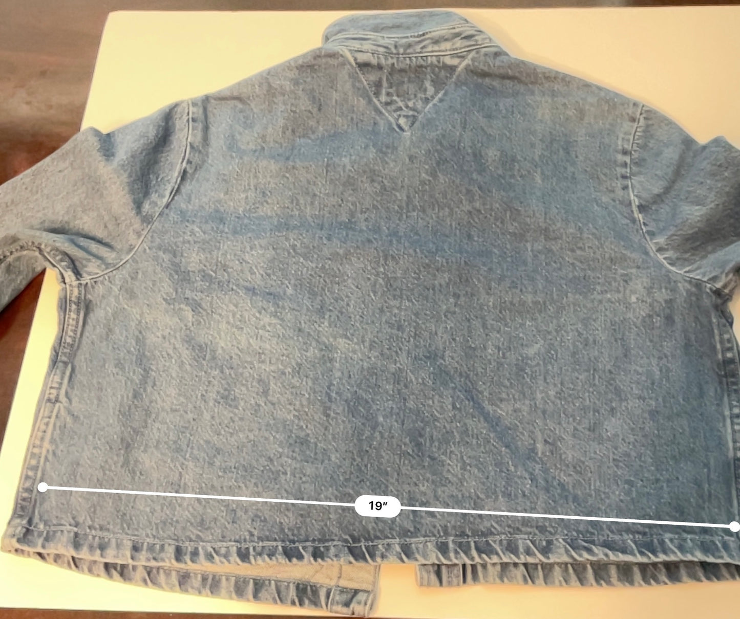 Tommy Jeans Girls’ Medium Denim Jacket Youth 10–12 Snap Button Logo Vintage Style