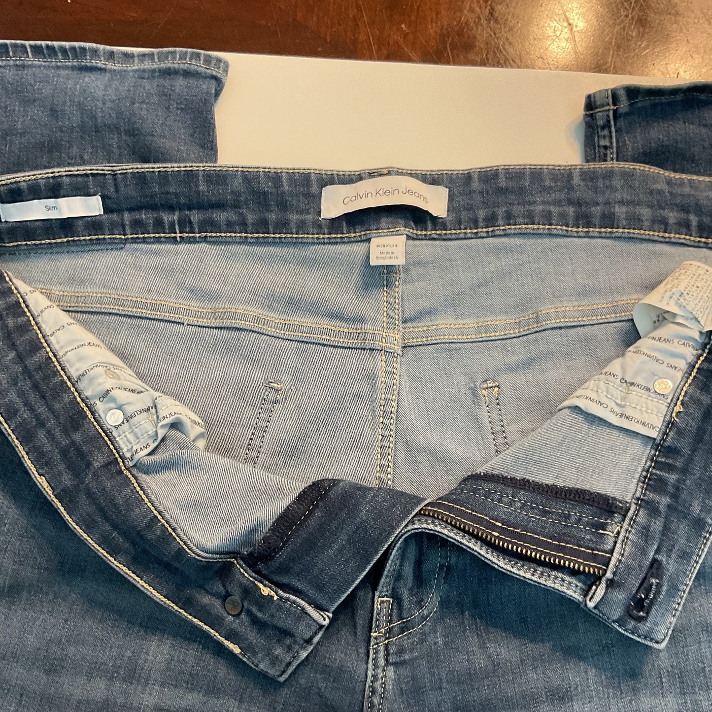 Calvin Klein Men's Slim Fit Jeans – W38 L34