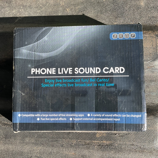 V8S Phone Live Sound Card Bluetooth Voice Changer Mixer - New