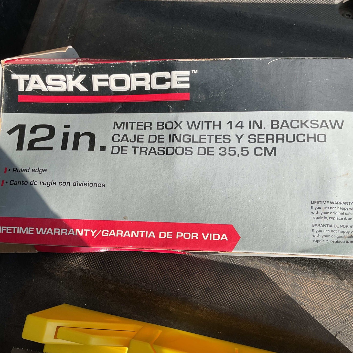 Task Force 12" Miter Box with 14" Backsaw