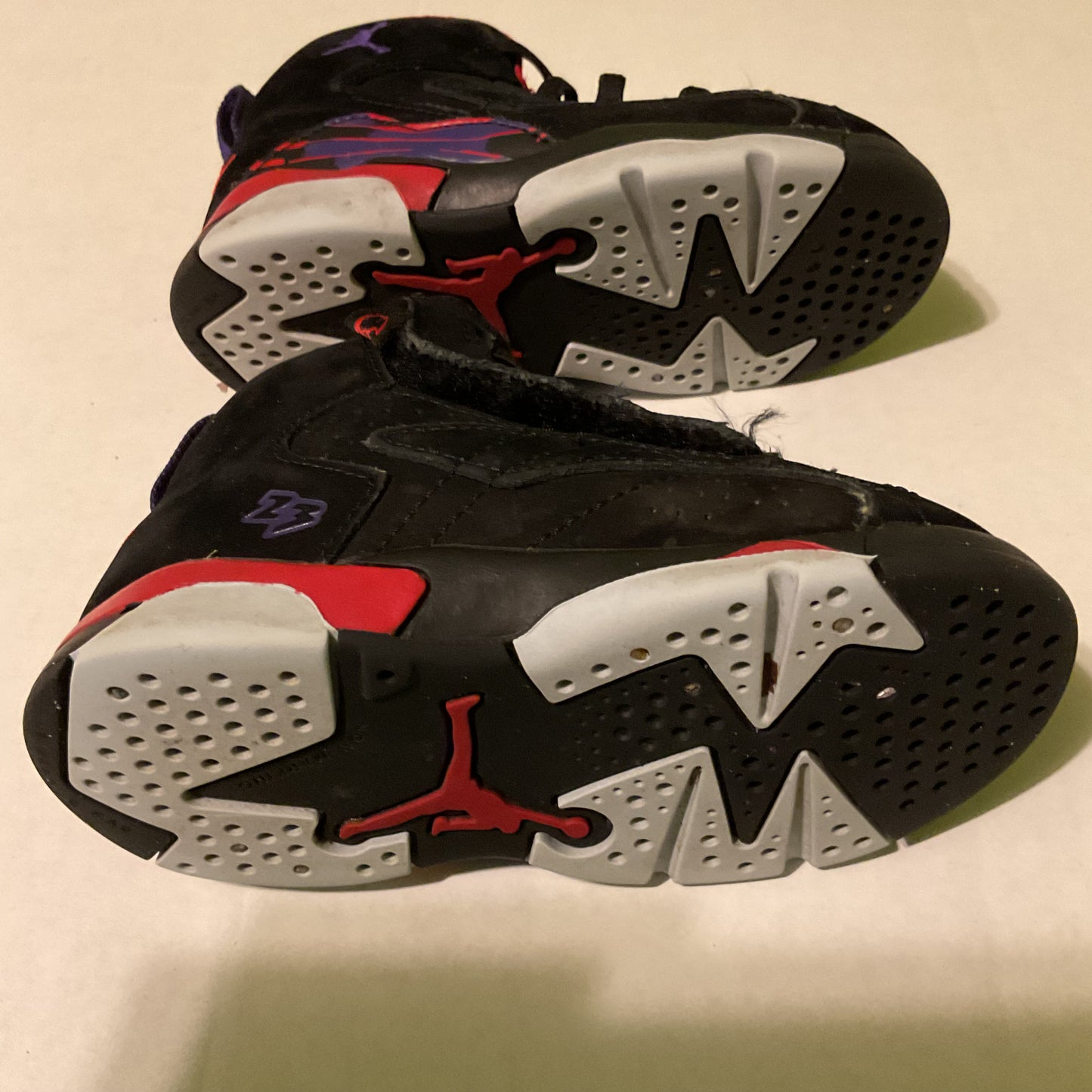 Nike Air Jordan 8 Retro Toddler Shoes Black/Red/Purple Size 7C