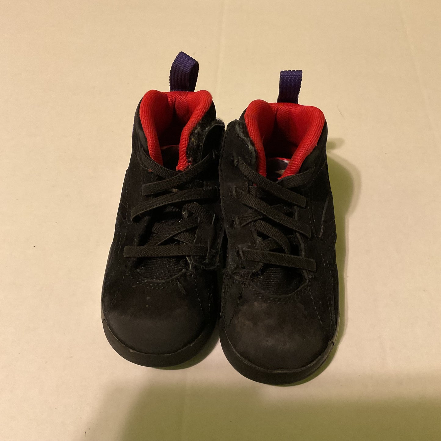 Nike Air Jordan 8 Retro Toddler Shoes Black/Red/Purple Size 7C
