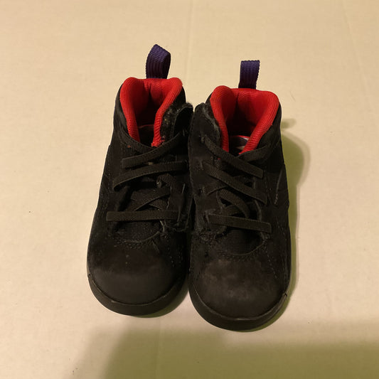 Nike Air Jordan 8 Retro Toddler Shoes Black/Red/Purple Size 7C