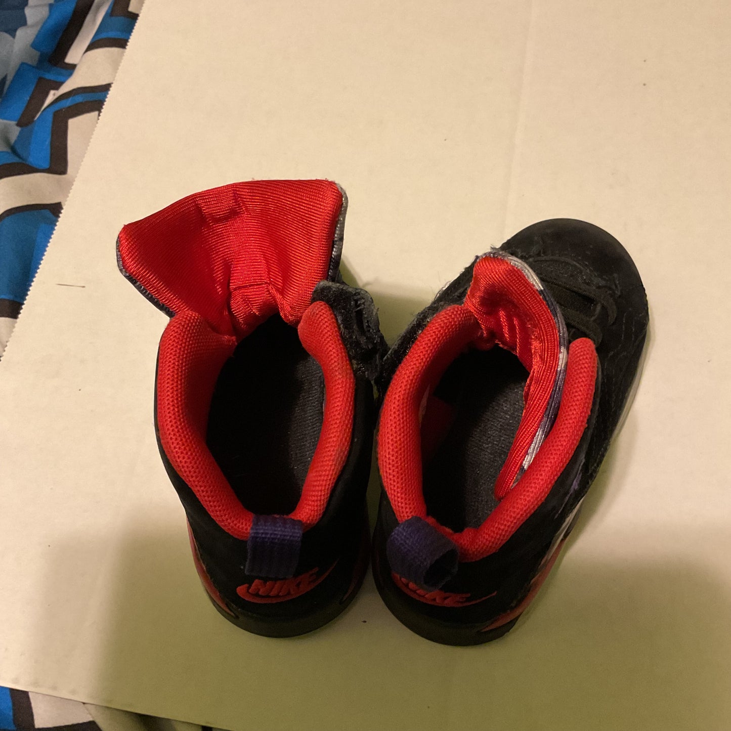Nike Air Jordan 8 Retro Toddler Shoes Black/Red/Purple Size 7C
