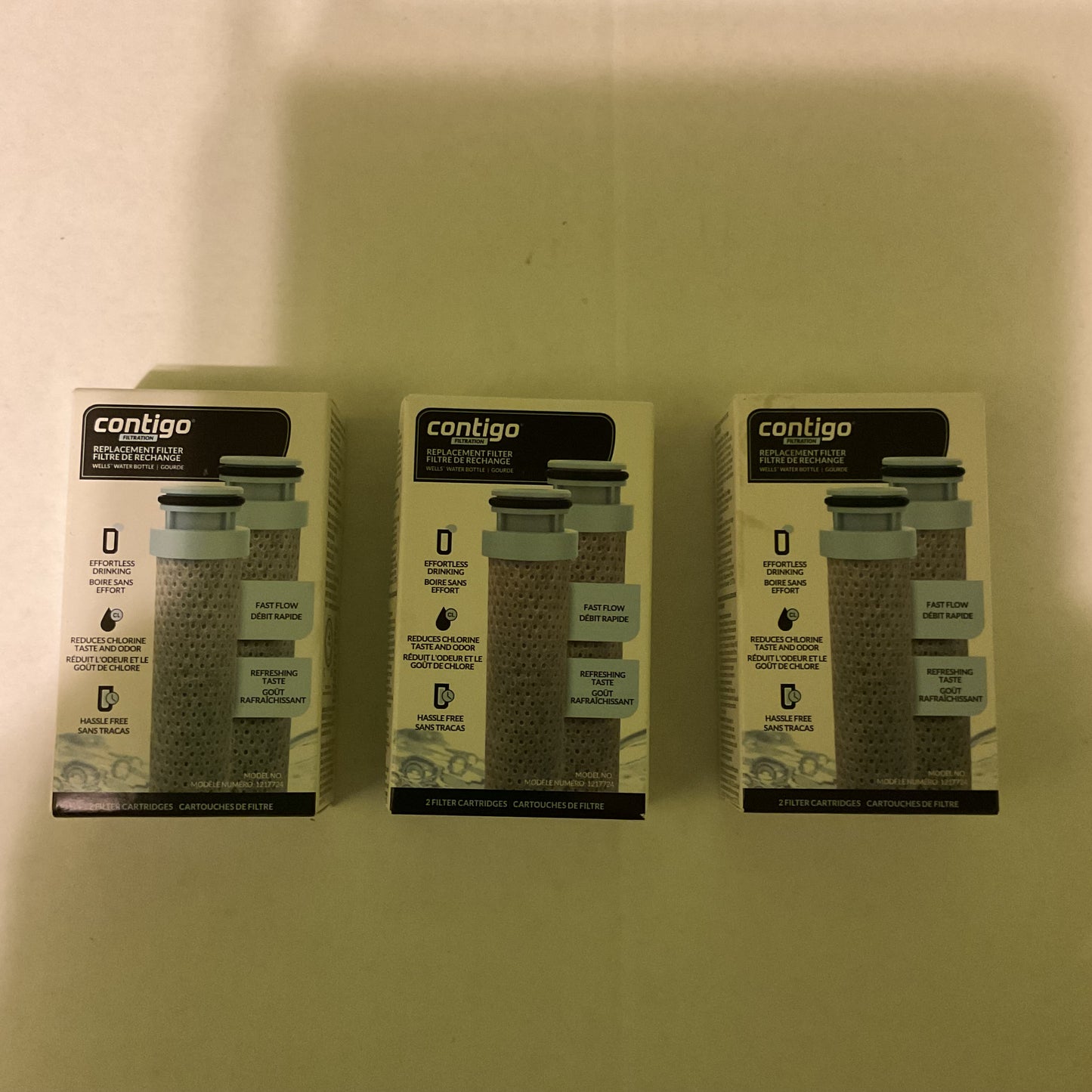 Contigo Replacement Water Bottle Filters – 3 Pack Bundle (2 Filters per Box)