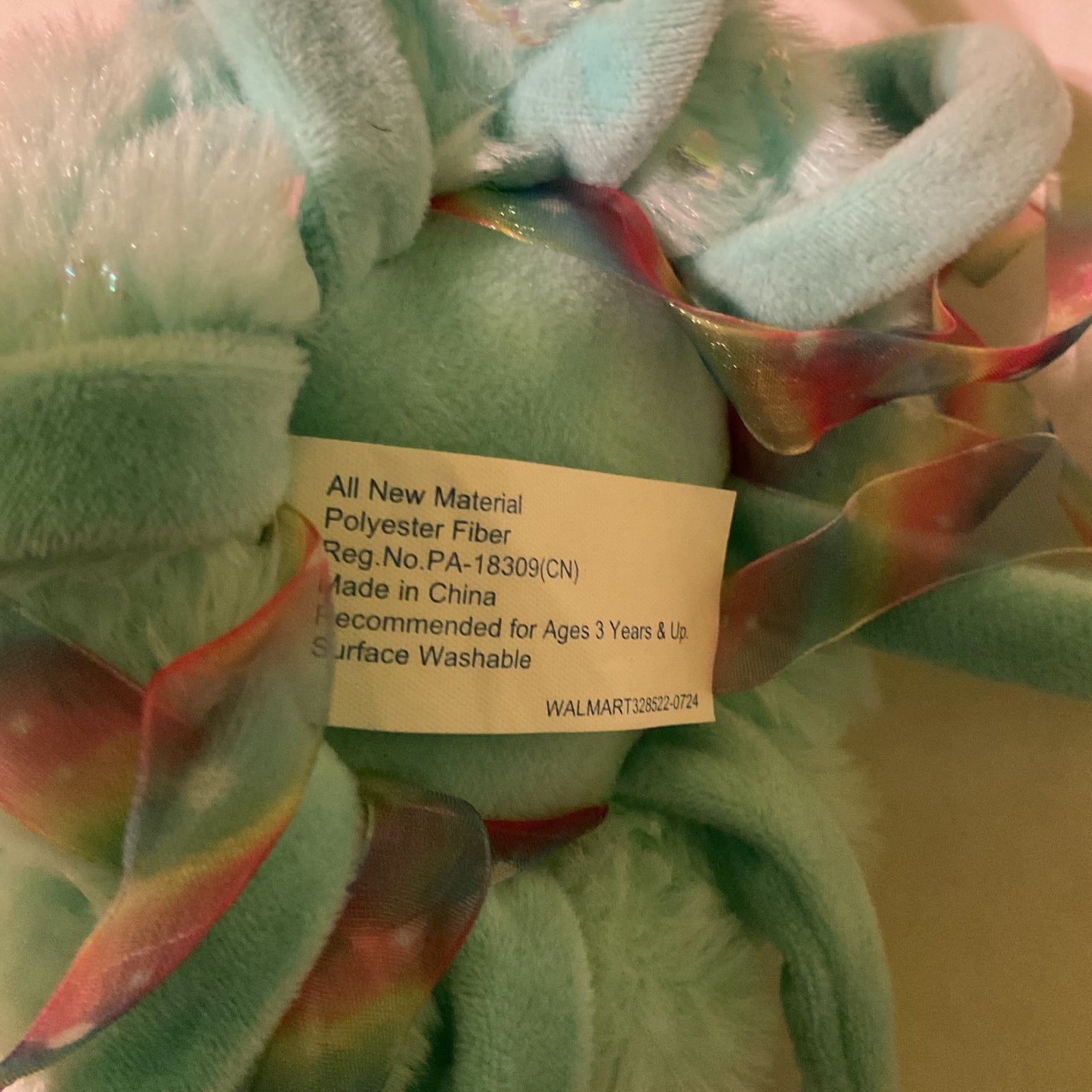 Aqua Plush Jellyfish Stuffed Animal Toy – Soft Cuddly Ocean Creature – Kids Plush – Rainbow Tentacles – Open Box