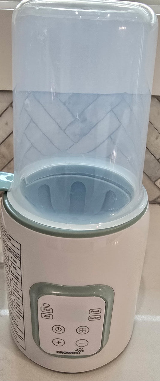 GROWNSY N1T Baby Bottle Warmer & Sterilizer | 6‑in‑1 Fast Heating, Steam Sterilization, Defrost, Food Heating