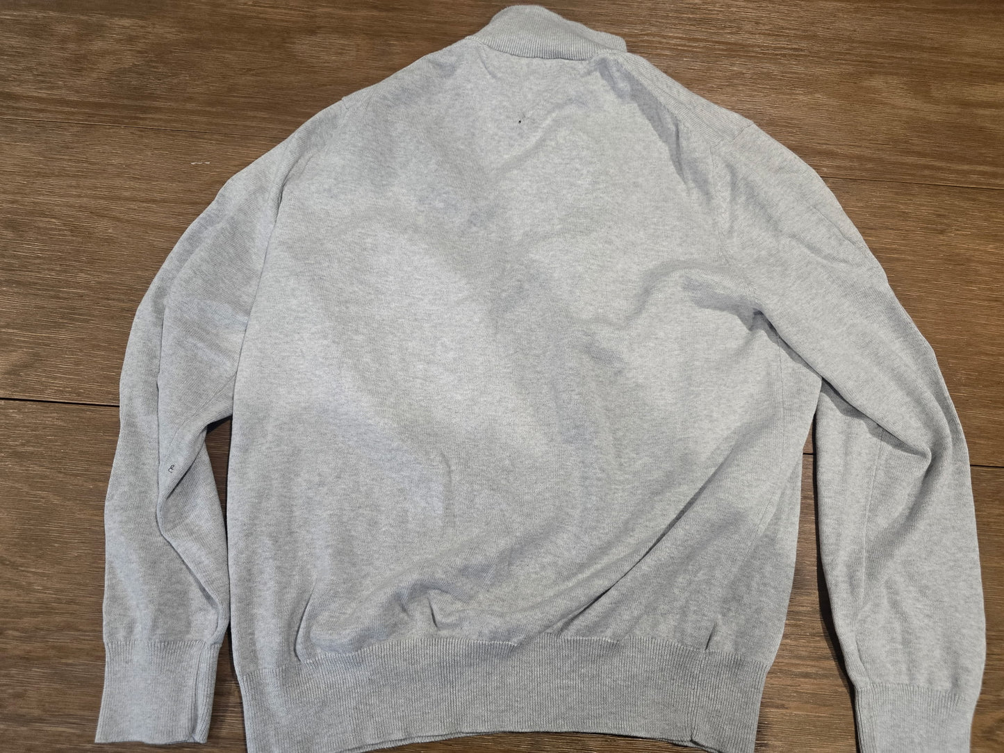 Tommy Hilfiger Men’s 1/4 Zip Pullover Sweater – Gray – Size XL