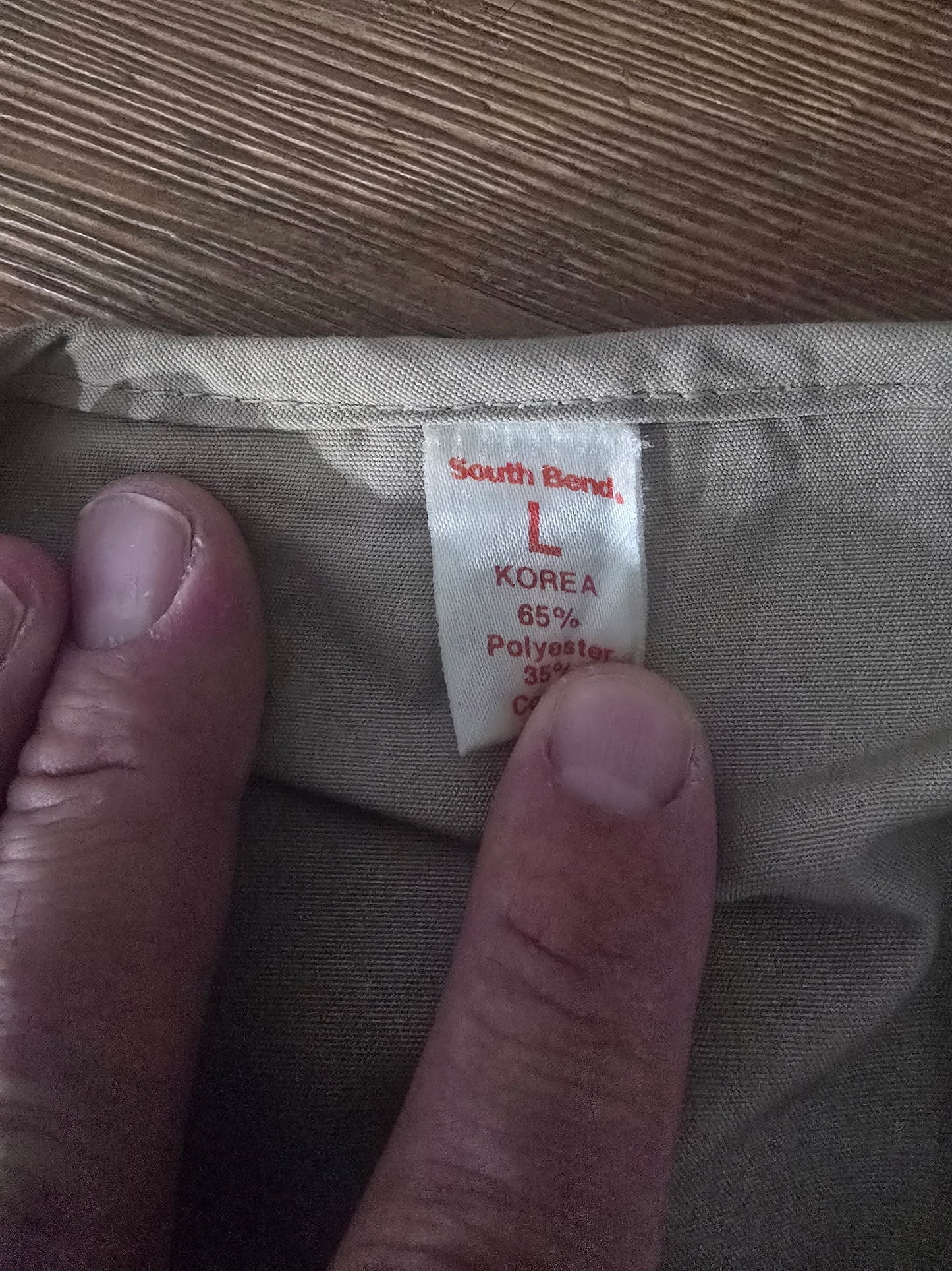 Vintage South Bend Fishing Utility Vest – Large – Khaki – Made in Korea