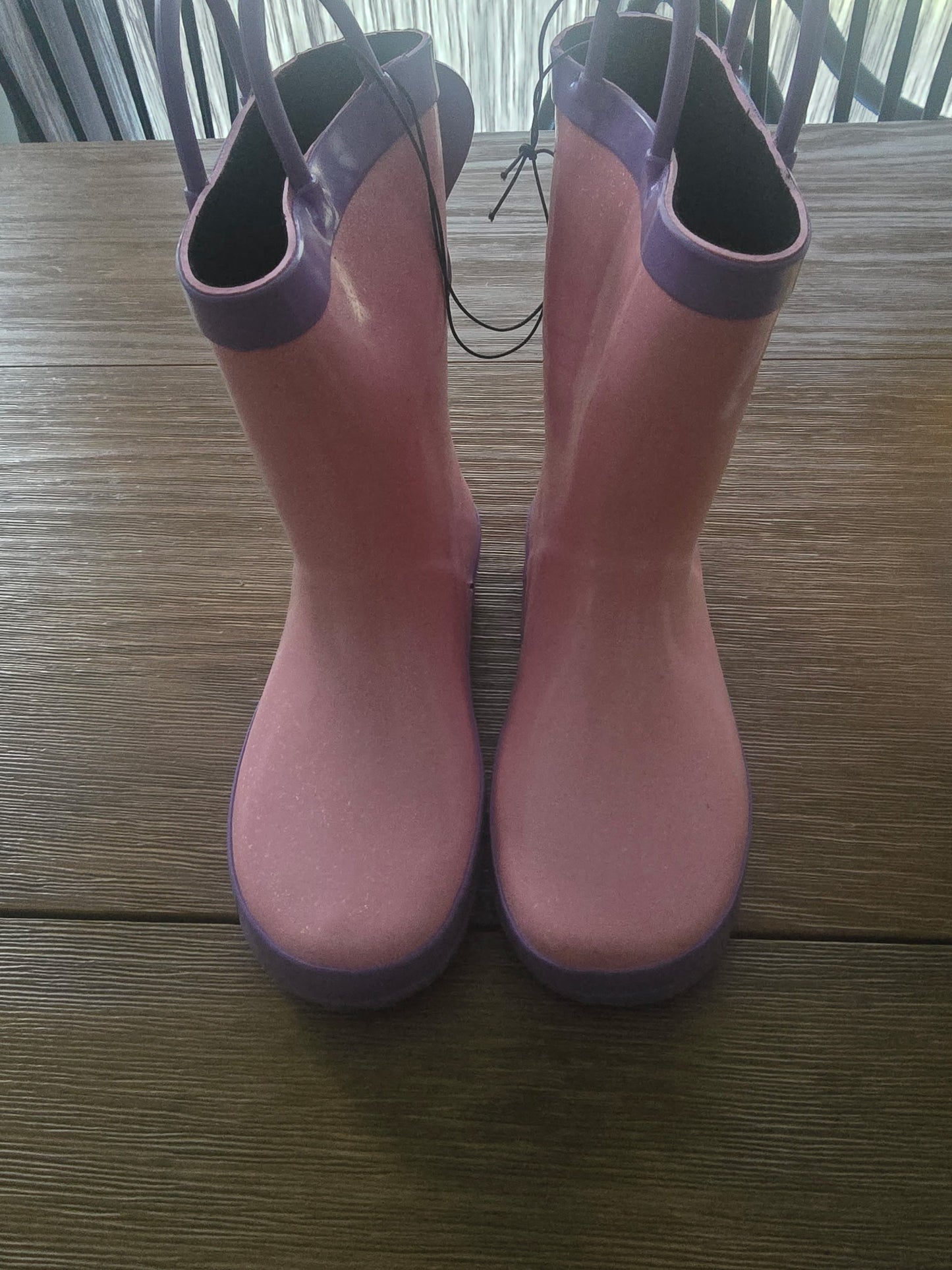 Bixbee Butterflyer Pink Kids Waterproof Rain Boots Size 13 | New in Box