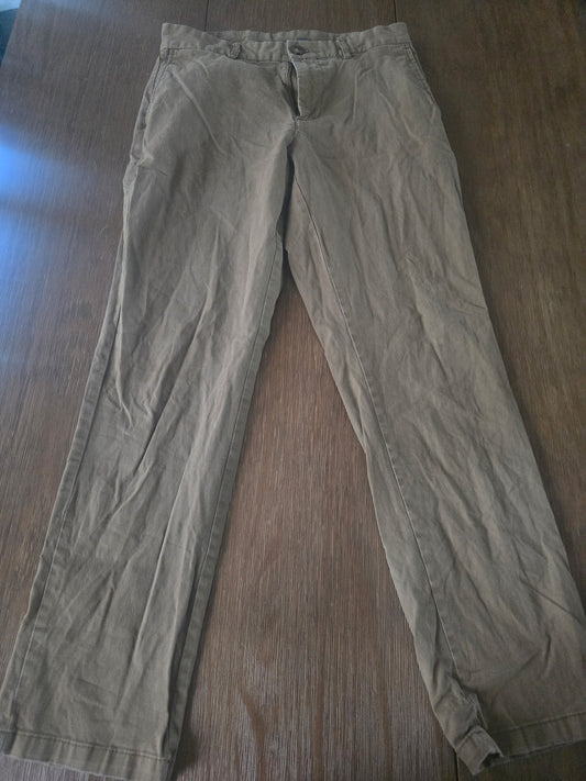 Old Navy Men’s Straight Built-In Flex Khaki Pants 29x30 Stretch Cotton Blend